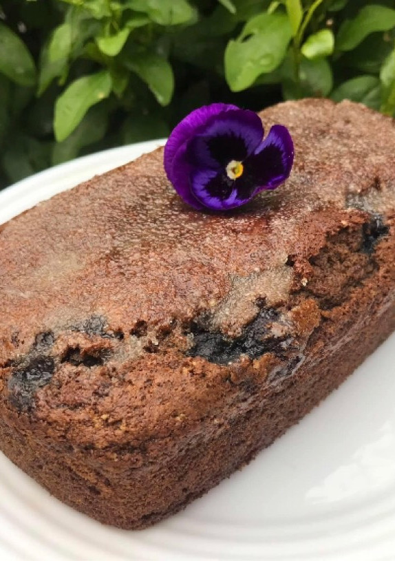 Una foto de Budín vegano de frutos rojos 🌱