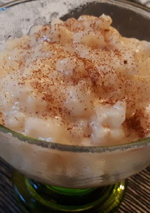 Una foto de Rice pudding (arroz con leche)