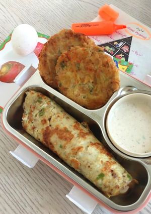 A picture of Vitamin Cutlets with Protein Paratha.
