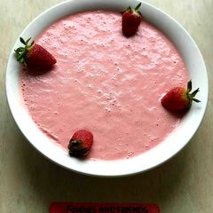 A picture of Strawberry souffle.
