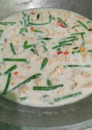 Foto resep Sayur santan kacang panjang dan tempe