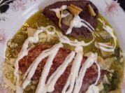 Una foto de arrachera en sarten