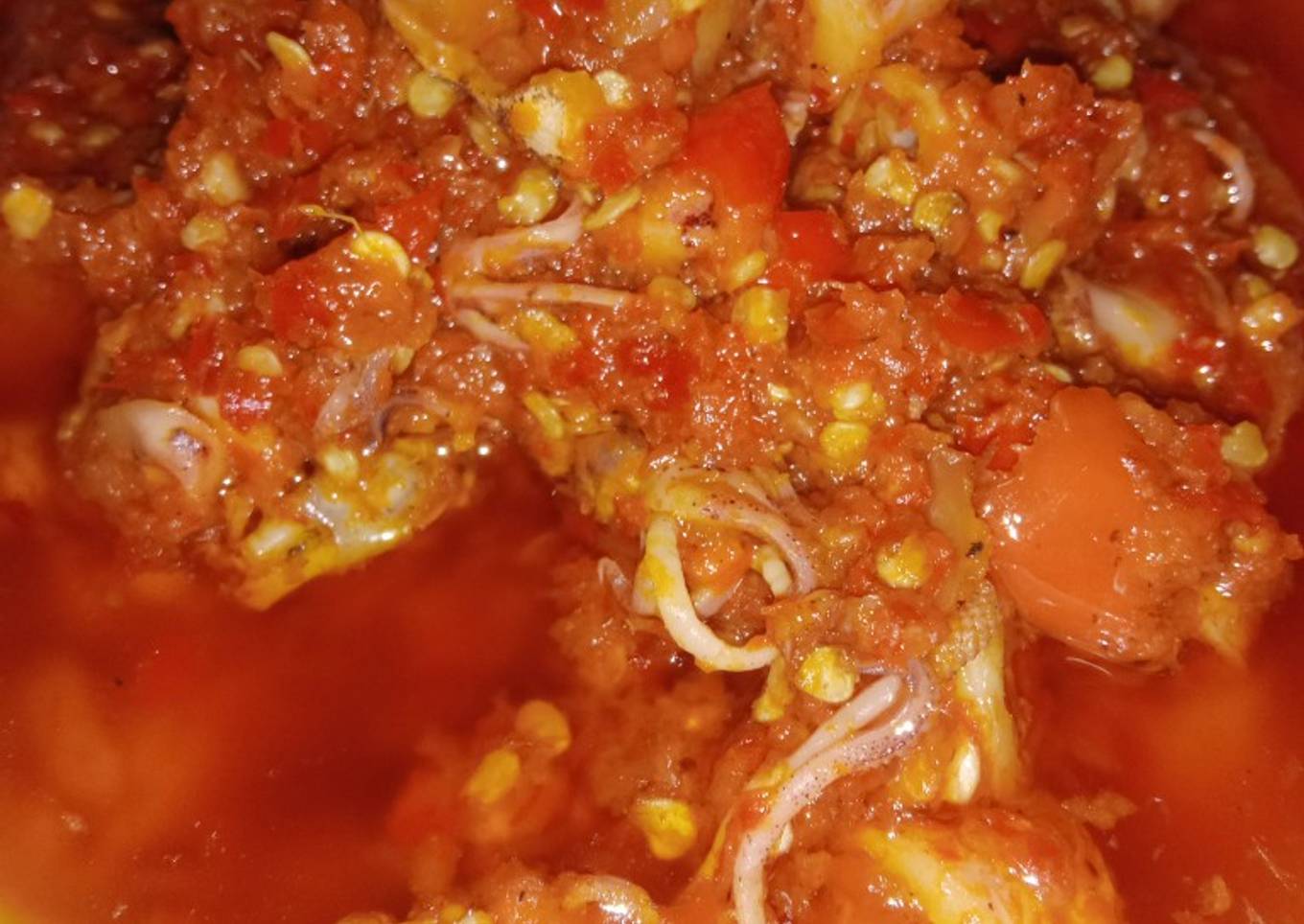 Sambel cumi asin+ikan asin tenggiri