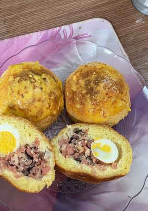 Hình của món Bánh bao nướng Keto.