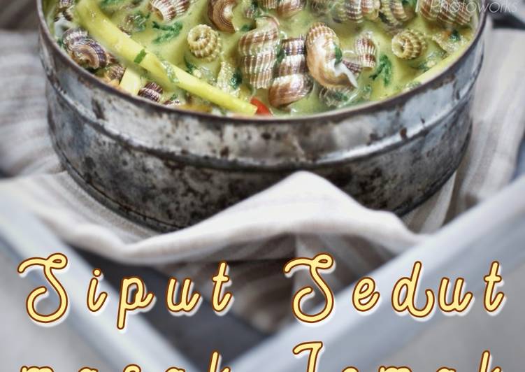 Arahan Buat Siput Sedut masak lemak yang Yummy