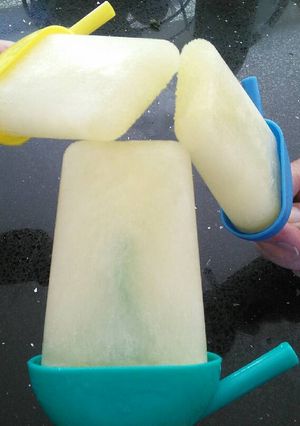 A picture of Fizzy Orange Ice lollies.