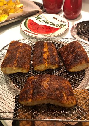 A picture of Blackened Mahi Mahi.