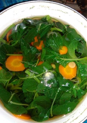 Foto resep Sayur bening bayem wortel