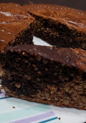 Una foto de Torta marmolada low carb