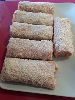 Una foto de Rollitos de jamón York