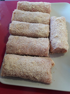 Una foto de Rollitos de jamón York