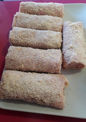 Una foto de Rollitos de jamón York