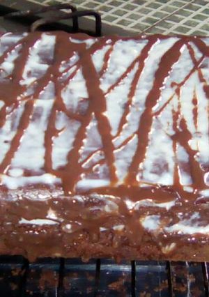 Una foto de Torta de chocolate rellena de chocolate