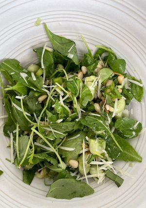 A picture of Quick broad bean salad.