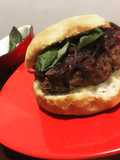 Burger 🍔 (70% carne 30% chorizo) + mayonesa casera con ajo