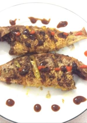 Hình của món Cá Hường biển chiên nồi chiên không khí.
