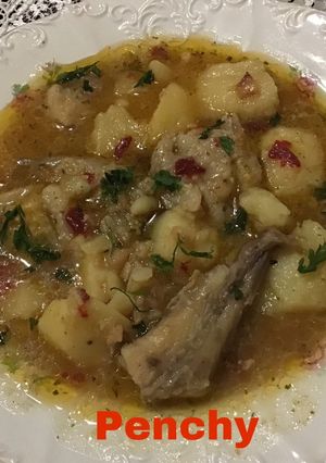 Una foto de Suquet de rape a los ajos tostados con ñoras