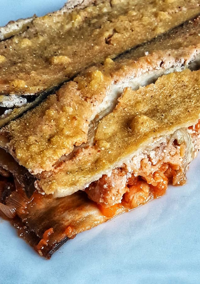 Una foto de 🌱Moussaka griega vegana 🌱