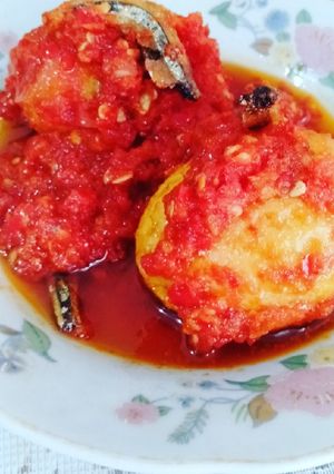 Foto resep Telor Bulat Balado Teri