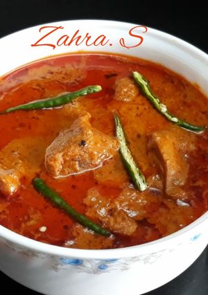 A picture of Chicken Rezala.