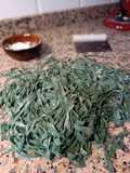 Tallarines verdes de espirulina (pasta fresca)