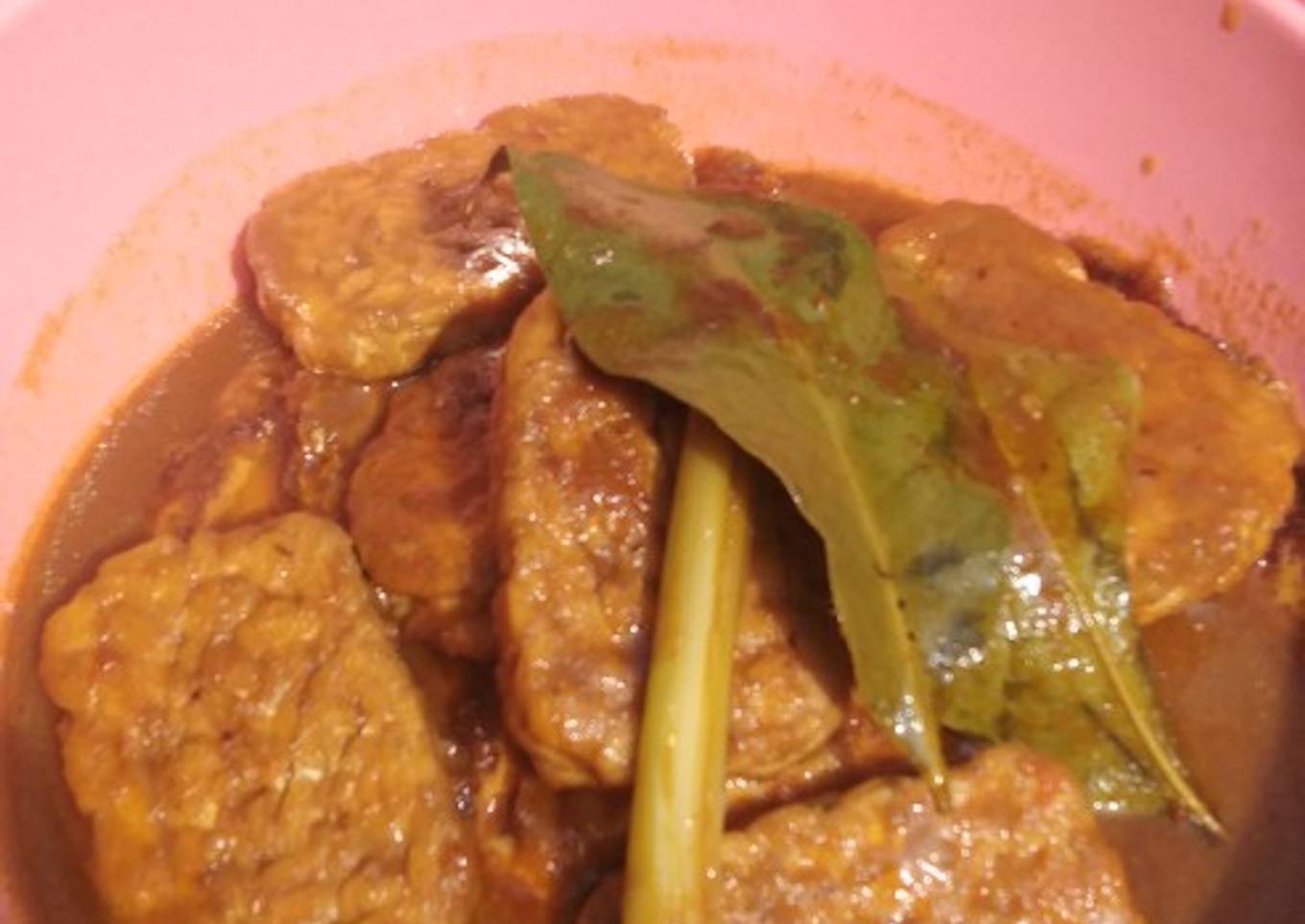 Semur telur ceplok + tempe