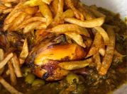 Une photo de poulet aux olives marocain