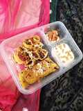 Thepla with bundi raita