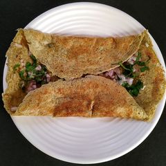 A picture of Moth ridge gourd dosa.