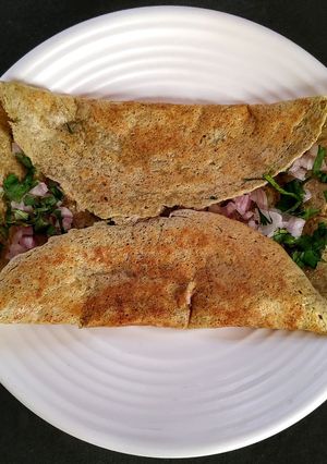 A picture of Moth ridge gourd dosa.