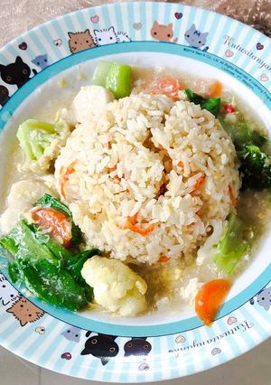 Foto resep Nasi Siram Capcay