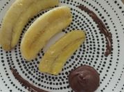 Une photo de banane nutella
