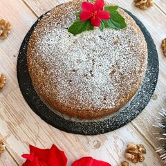 A picture of Christmas Fruit & Walnut Cake.