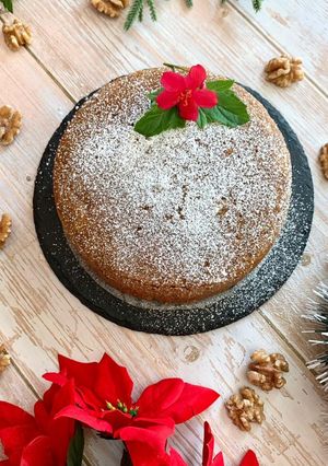 A picture of Christmas Fruit & Walnut Cake.