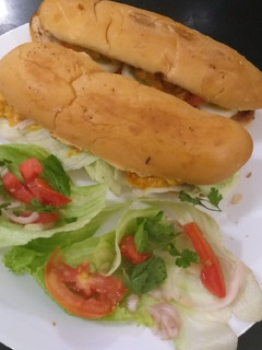 A picture of Long foot sandwich /tasty and mouth watering.