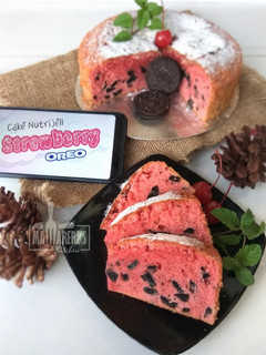 Foto resep Cake Nutrijell Strawberry Oreo