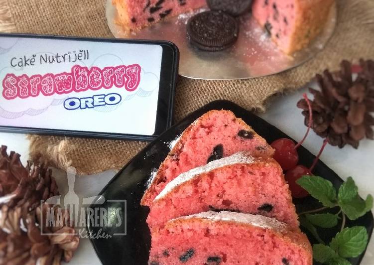 Cake Nutrijell Strawberry Oreo