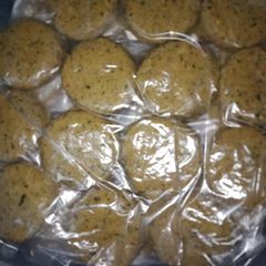 A picture of Frozen shami kabab.