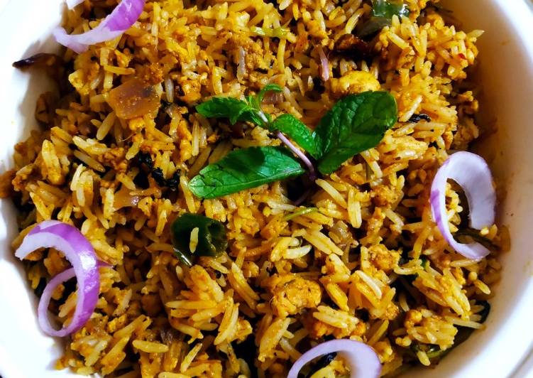 Recipe of Any-night-of-the-week Chicken kima pudina rice