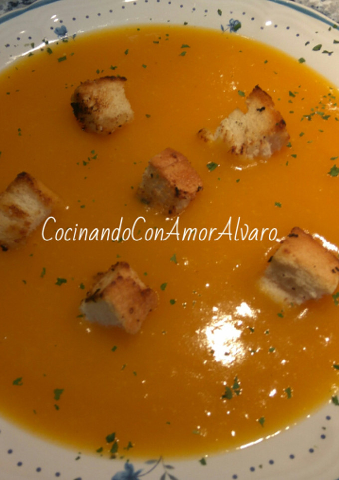 Una foto de Crema de Calabaza