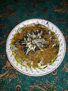 عکسی از دستور کشک بادمجان بی روغن