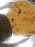Sarso saag with makke ki roti