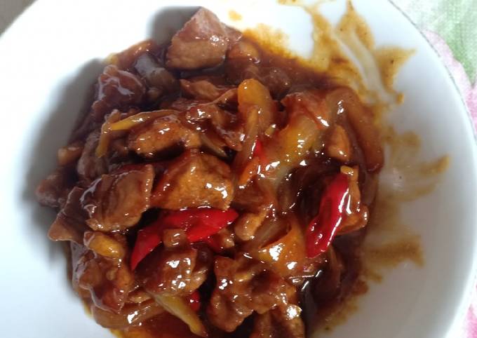 Daging sapi saus tiram kecap