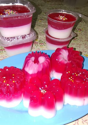 Foto resep Puding Merah Putih