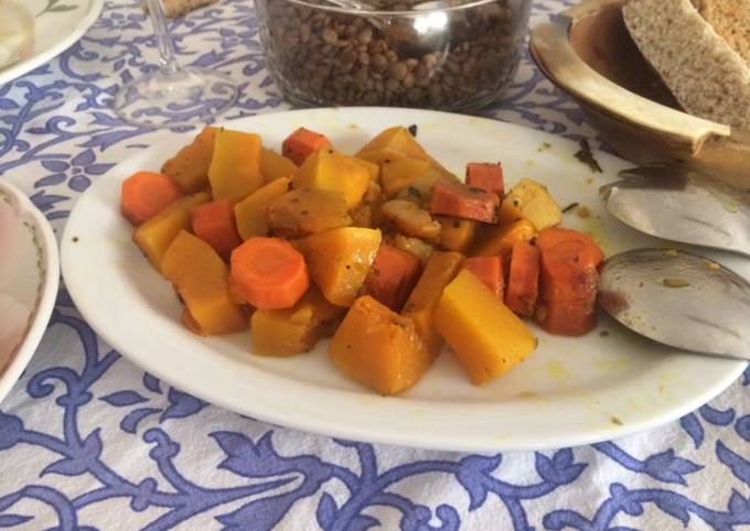 Mix de zanahoria y calabaza salteadas Receta de martalhanna- Cookpad