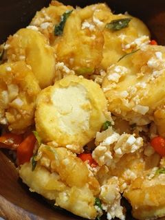 Foto resep Tofu saus telur asin