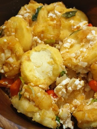 Langkah Gampang Menyiapkan Resep Tofu saus telur asin yang Bisa Manjain Lidah Anti Ribet, Lezat