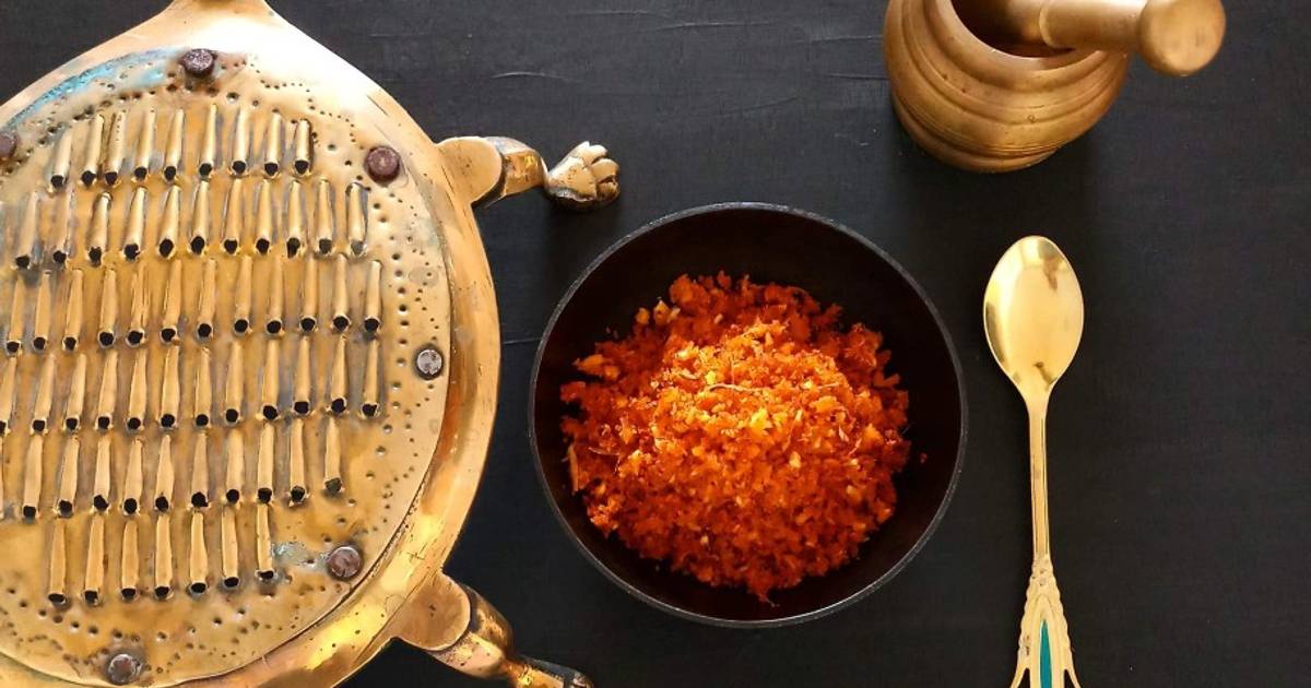 Typical Maharashtrian Style Dry Coconut and Garlic Chutney Recipe by