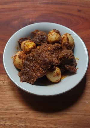 Foto resep Rendang Daging Dan Telur Puyuh