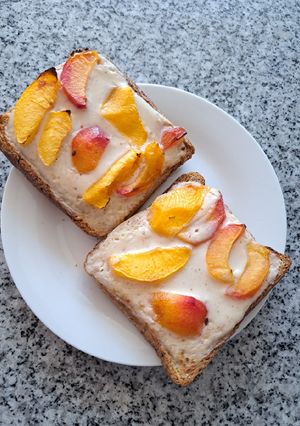 Una foto de Tostadas de cheesecake